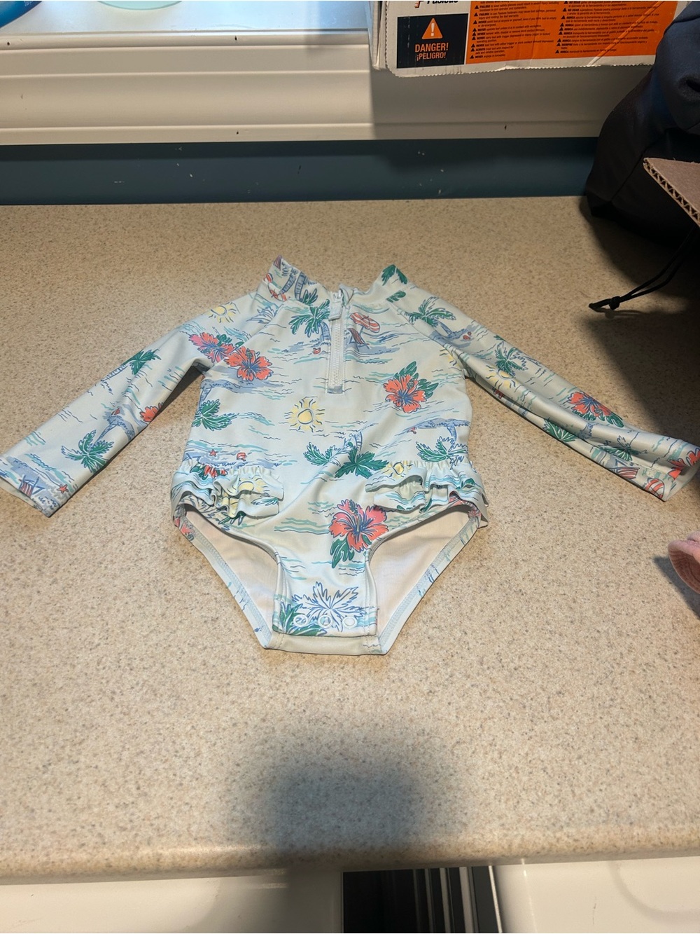 Carters Long Sleeve Rash guard bathing suit 9M